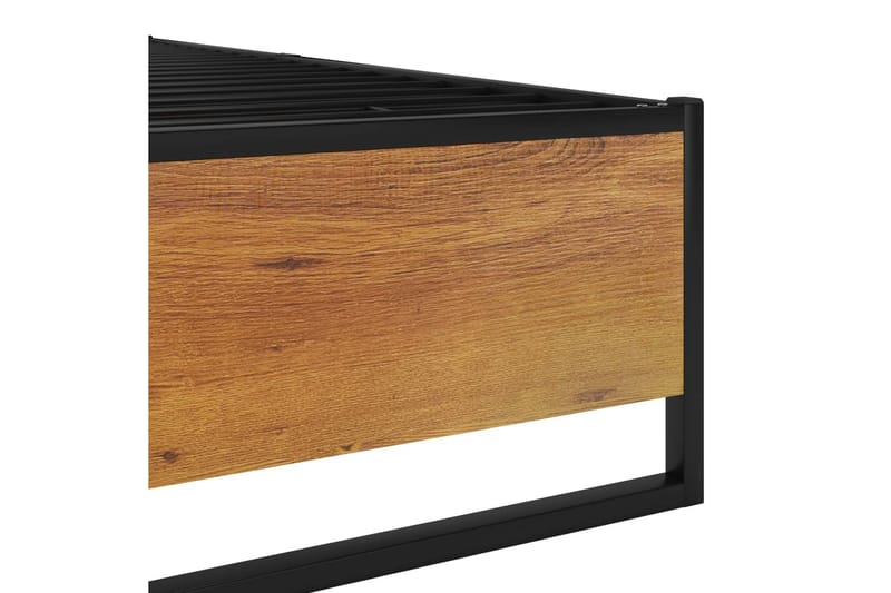 Sängram svart metall 100x200 cm - Svart - Möbler - Säng - Sängram & sängstomme