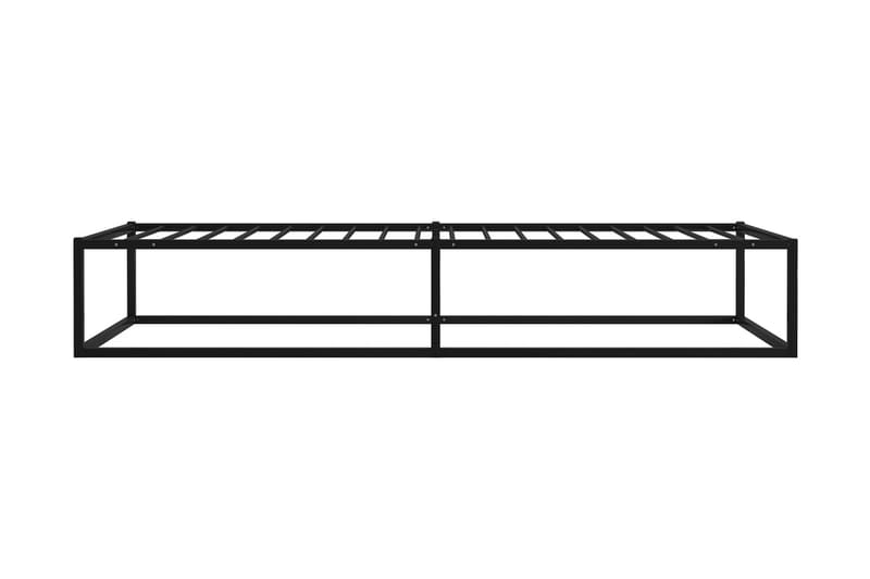 Sängram svart metall 100x200 cm - Svart - Möbler - Säng - Sängram & sängstomme