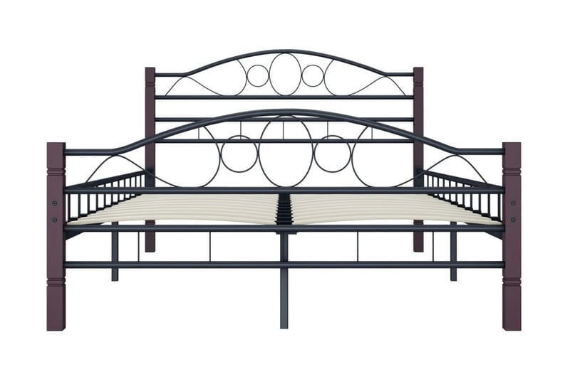 Sängram svart metall 120x200 cm - Svart - Möbler - Säng - Sängram & sängstomme