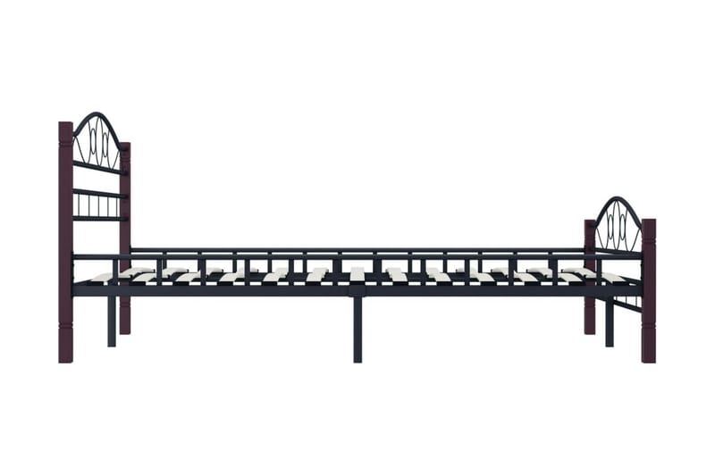 Sängram svart metall 120x200 cm - Svart - Möbler - Säng - Sängram & sängstomme