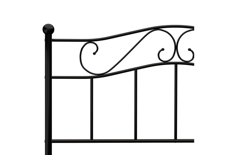 Sängram svart metall 120x200 cm - Svart - Möbler - Säng - Sängram & sängstomme