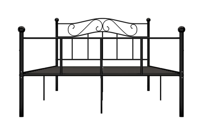 Sängram svart metall 120x200 cm - Svart - Möbler - Säng - Sängram & sängstomme