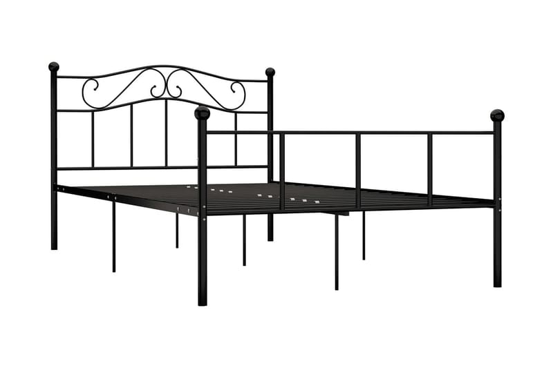 Sängram svart metall 120x200 cm - Svart - Möbler - Säng - Sängram & sängstomme