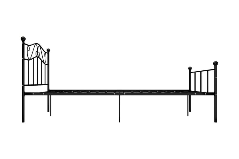 Sängram svart metall 120x200 cm - Svart - Möbler - Säng - Sängram & sängstomme