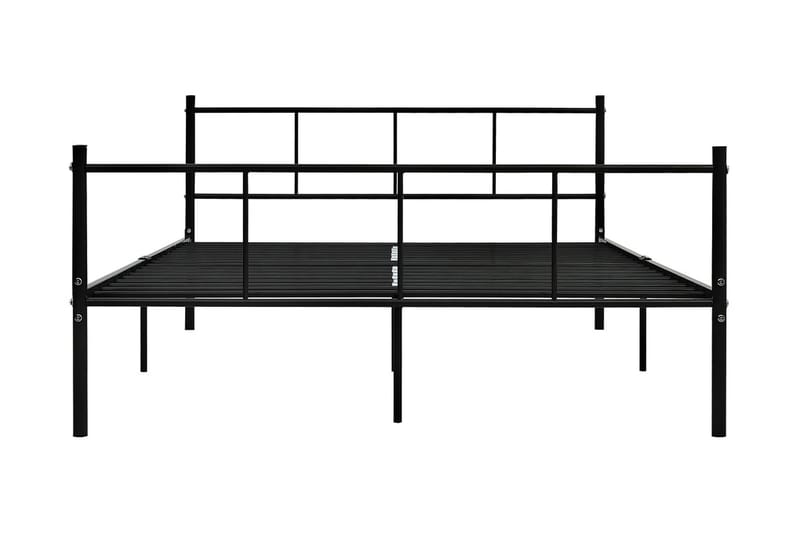 Sängram svart metall 120x200 cm - Svart - Möbler - Säng - Sängram & sängstomme