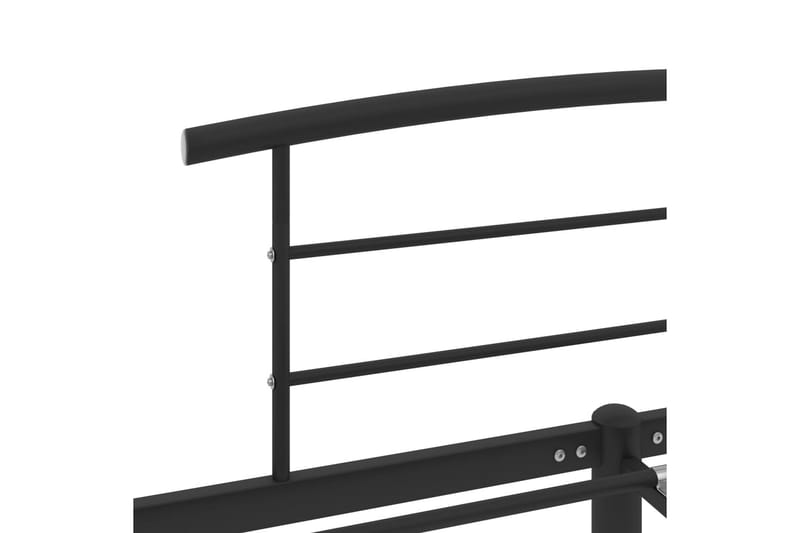 Sängram svart metall 120x200 cm - Svart - Möbler - Säng - Sängram & sängstomme