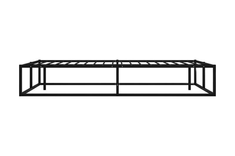 Sängram svart metall 120x200 cm - Svart - Sängram & sängstomme