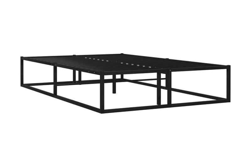 Sängram svart metall 120x200 cm - Svart - Möbler - Säng - Sängram & sängstomme