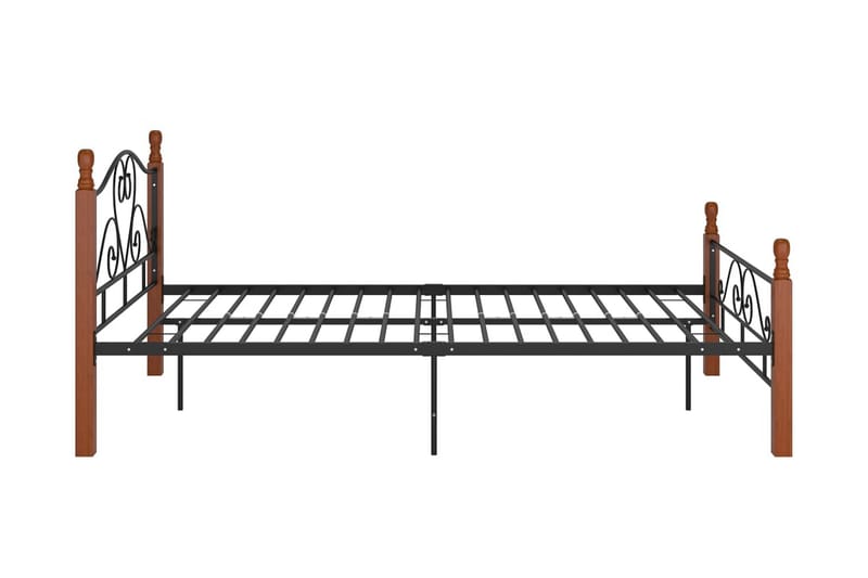 Sängram svart metall 120x200 cm - Svart - Möbler - Säng - Sängram & sängstomme