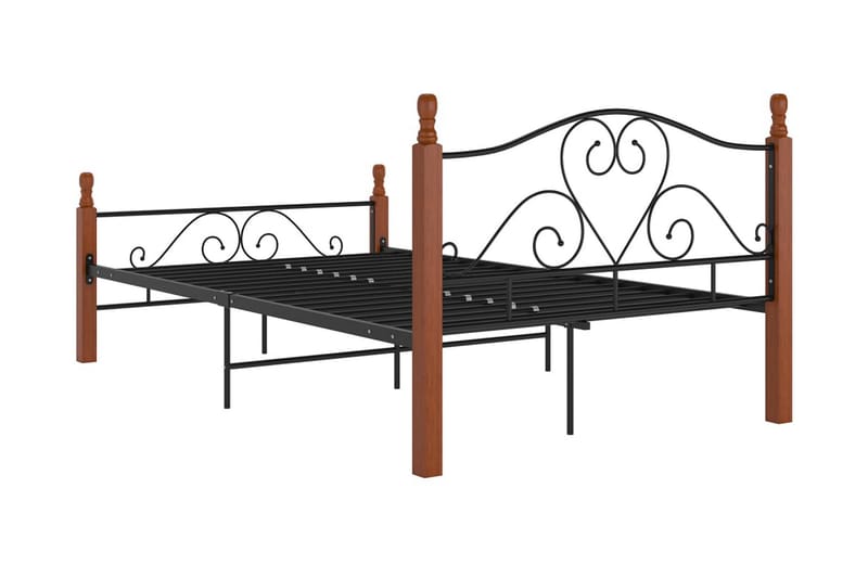 Sängram svart metall 120x200 cm - Svart - Möbler - Säng - Sängram & sängstomme
