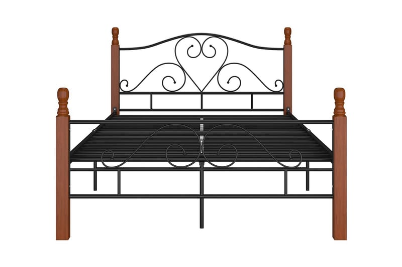 Sängram svart metall 120x200 cm - Svart - Möbler - Säng - Sängram & sängstomme