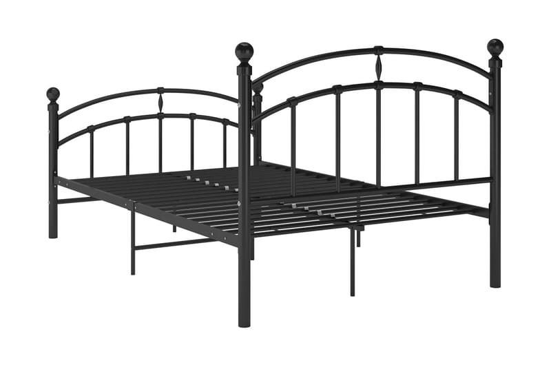 Sängram svart metall 120x200 cm - Svart - Möbler - Säng - Sängram & sängstomme