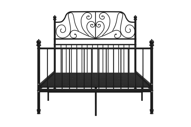 Sängram svart metall 120x200 cm - Svart - Möbler - Säng - Sängram & sängstomme
