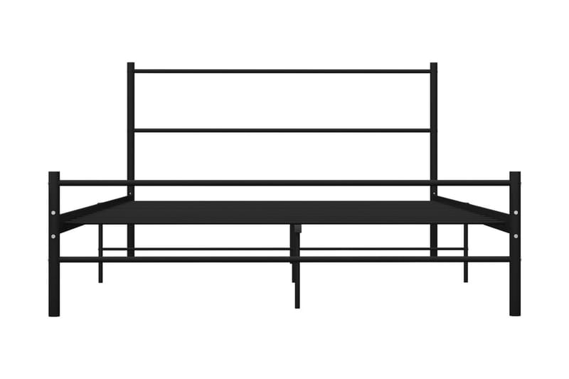 Sängram svart metall 140x200 cm - Svart - Möbler - Säng - Sängram & sängstomme