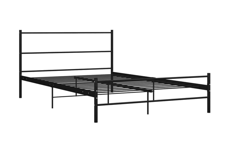 Sängram svart metall 140x200 cm - Svart - Möbler - Säng - Sängram & sängstomme