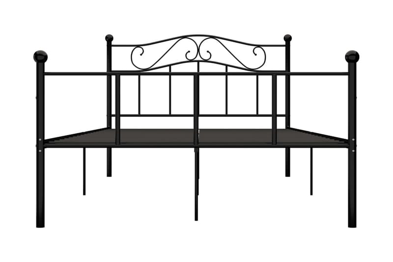 Sängram svart metall 140x200 cm - Svart - Möbler - Säng - Sängram & sängstomme