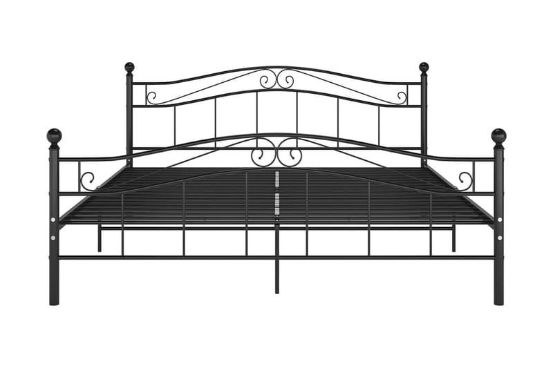 Sängram svart metall 140x200 cm - Svart - Möbler - Säng - Sängram & sängstomme