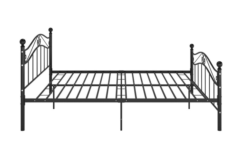 Sängram svart metall 140x200 cm - Svart - Möbler - Säng - Sängram & sängstomme