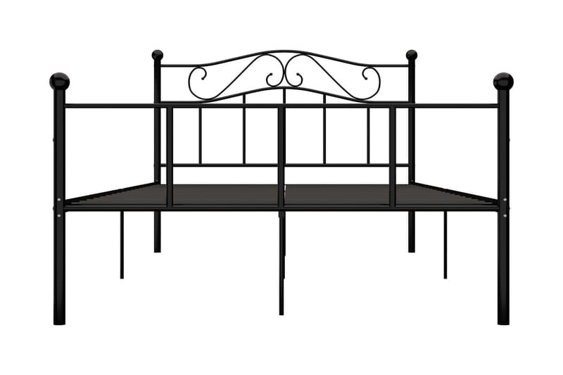 Sängram svart metall 160x200 cm - Svart - Möbler - Säng - Sängram & sängstomme