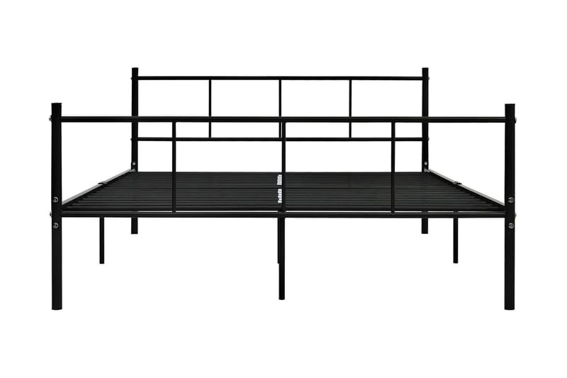 Sängram svart metall 160x200 cm - Svart - Möbler - Säng - Sängram & sängstomme