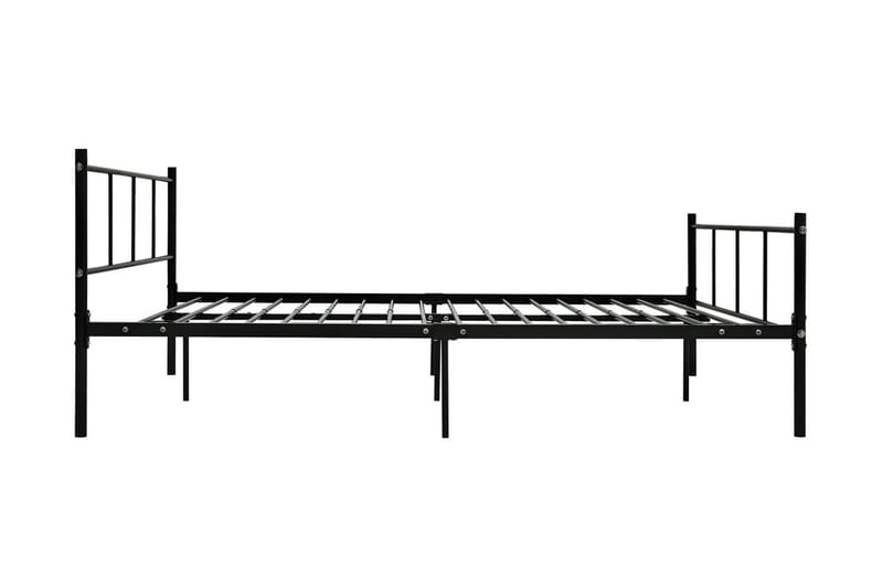 Sängram svart metall 160x200 cm - Svart - Möbler - Säng - Sängram & sängstomme