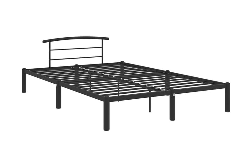 Sängram svart metall 160x200 cm - Svart - Möbler - Säng - Sängram & sängstomme