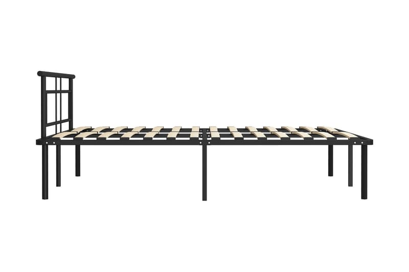 Sängram svart metall 160x200 cm - Svart - Möbler - Säng - Sängram & sängstomme