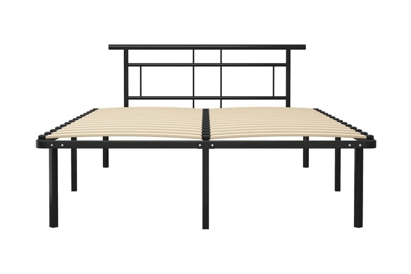 Sängram svart metall 160x200 cm - Svart - Möbler - Säng - Sängram & sängstomme