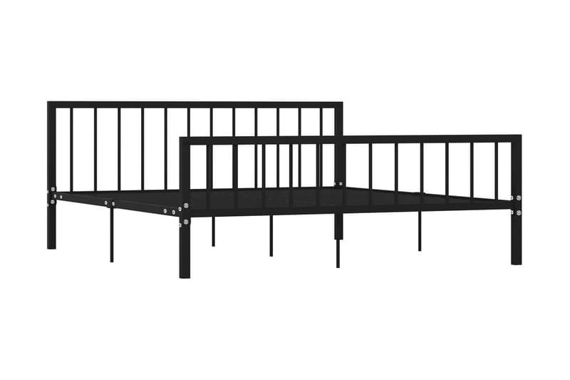 Sängram svart metall 180x200 cm - Svart - Möbler - Säng - Sängram & sängstomme