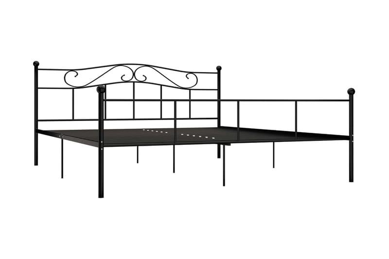 Sängram svart metall 180x200 cm - Svart - Möbler - Säng - Sängram & sängstomme