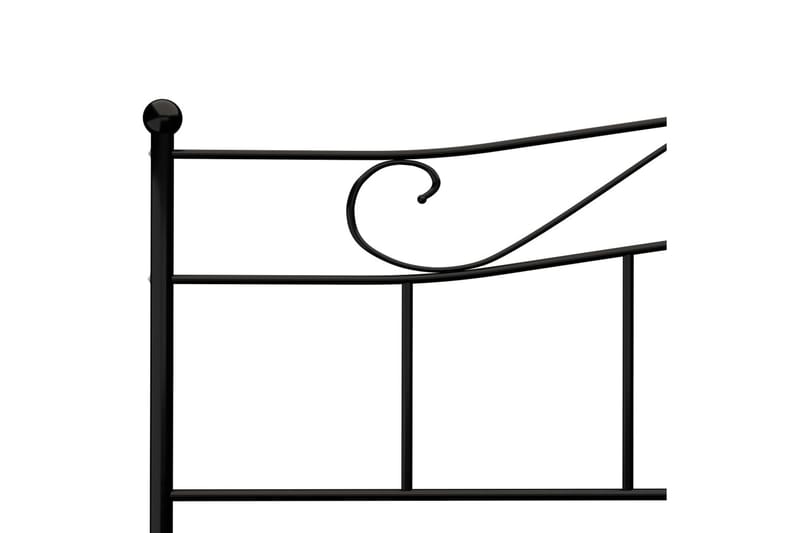 Sängram svart metall 180x200 cm - Svart - Möbler - Säng - Sängram & sängstomme