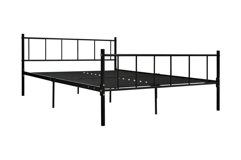 Sängram svart metall 180x200 cm - Svart - Möbler - Säng - Sängram & sängstomme
