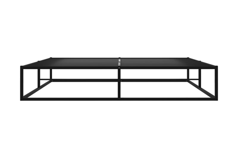 Sängram svart metall 200x200 cm - Svart - Möbler - Säng - Sängram & sängstomme