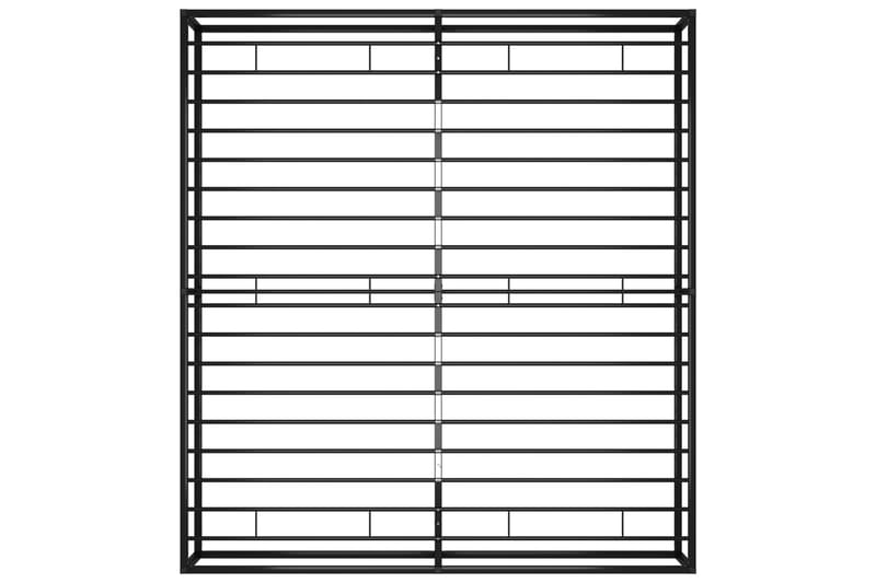Sängram svart metall 200x200 cm - Svart - Möbler - Säng - Sängram & sängstomme