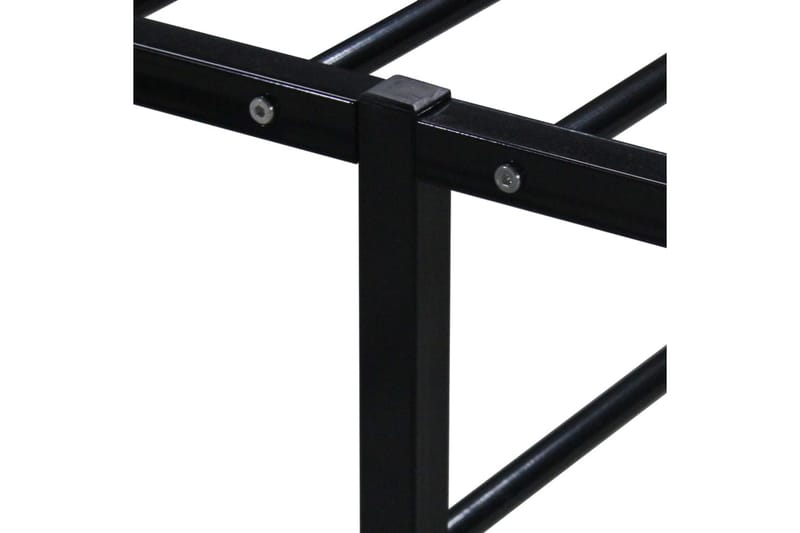 Sängram svart metall 200x200 cm - Svart - Möbler - Säng - Sängram & sängstomme