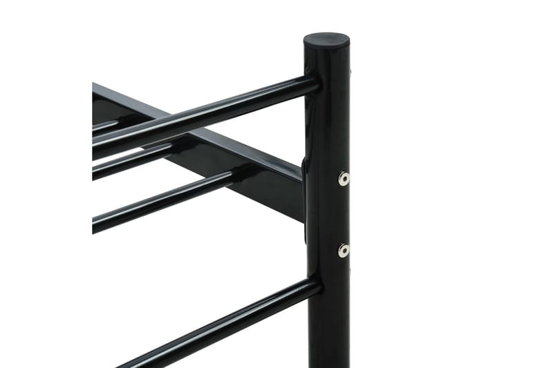 Sängram svart metall 90x200 cm - Svart - Möbler - Säng - Sängram & sängstomme
