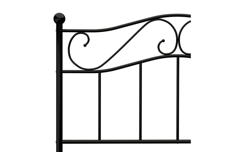 Sängram svart metall 90x200 cm - Svart - Möbler - Säng - Sängram & sängstomme
