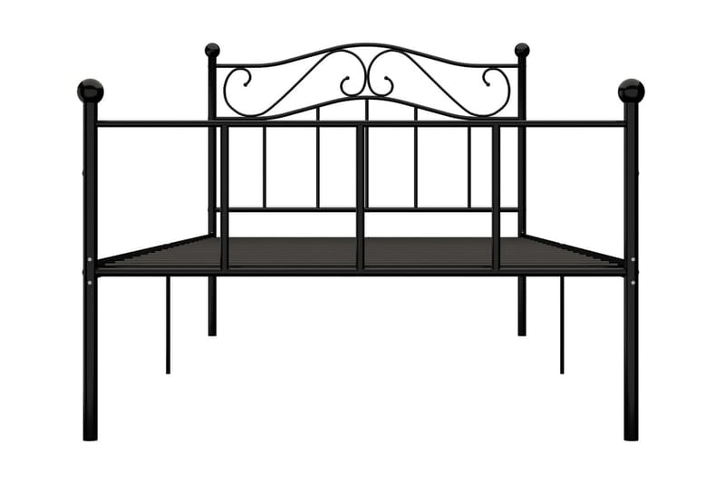 Sängram svart metall 90x200 cm - Svart - Möbler - Säng - Sängram & sängstomme