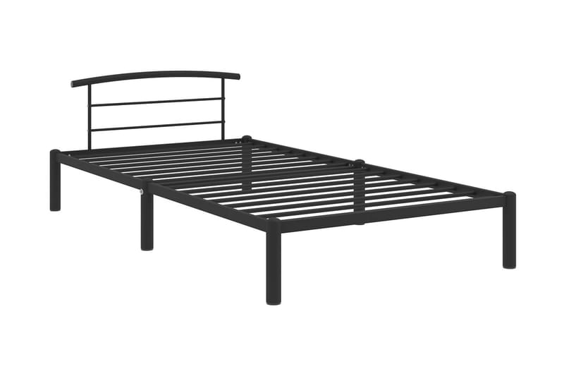 Sängram svart metall 90x200 cm - Svart - Möbler - Säng - Sängram & sängstomme