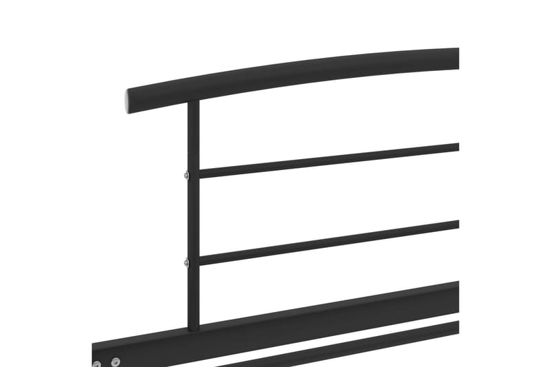 Sängram svart metall 90x200 cm - Svart - Möbler - Säng - Sängram & sängstomme