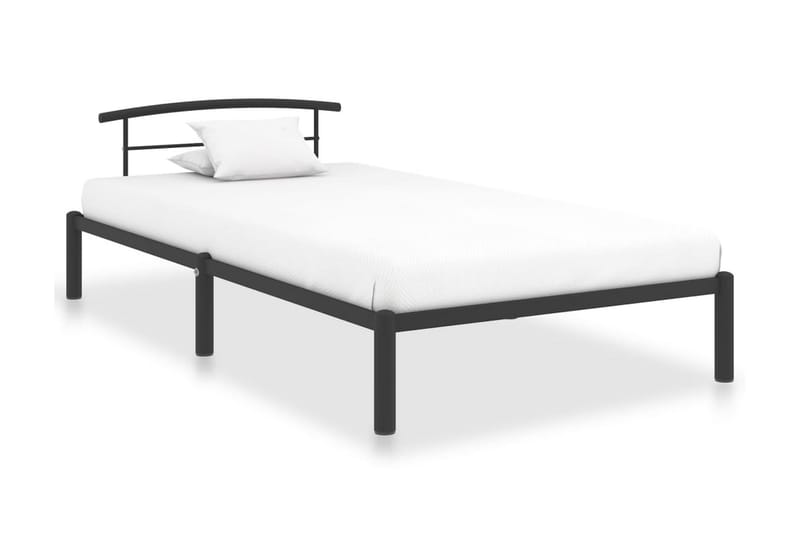 Sängram svart metall 90x200 cm - Svart - Möbler - Säng - Sängram & sängstomme