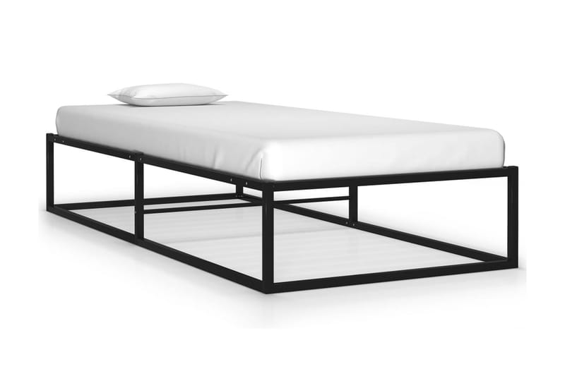 Sängram svart metall 90x200 cm - Svart - Möbler - Säng - Sängram & sängstomme