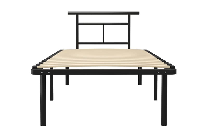 Sängram svart metall 90x200 cm - Svart - Möbler - Säng - Sängram & sängstomme