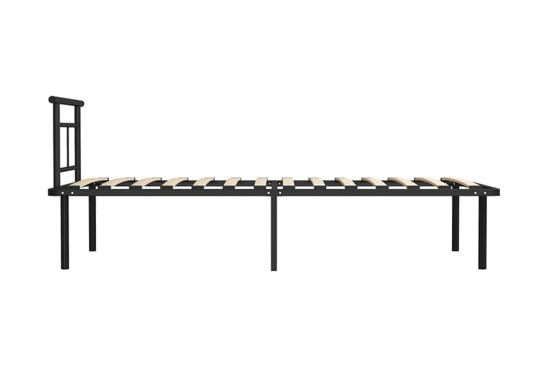 Sängram svart metall 90x200 cm - Svart - Möbler - Säng - Sängram & sängstomme