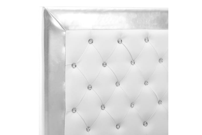 Sängram vit konstläder 160x200 cm - Vit - Möbler - Säng - Sängram & sängstomme
