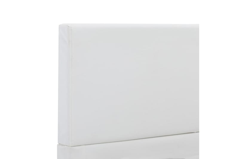 Sängram vit konstläder 90x200 cm - Vit - Möbler - Säng - Sängram & sängstomme