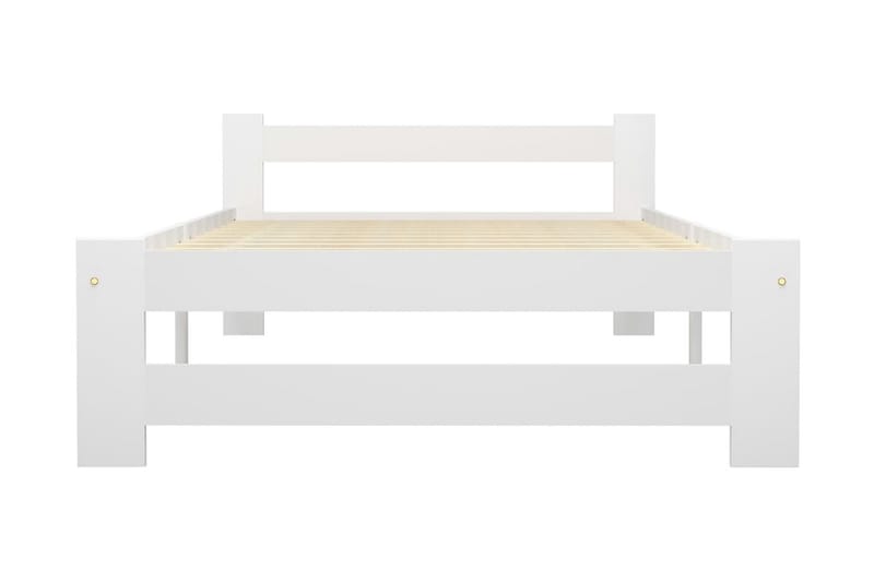 Sängram vit massiv furu 100x200 cm - Vit - Möbler - Säng - Sängram & sängstomme