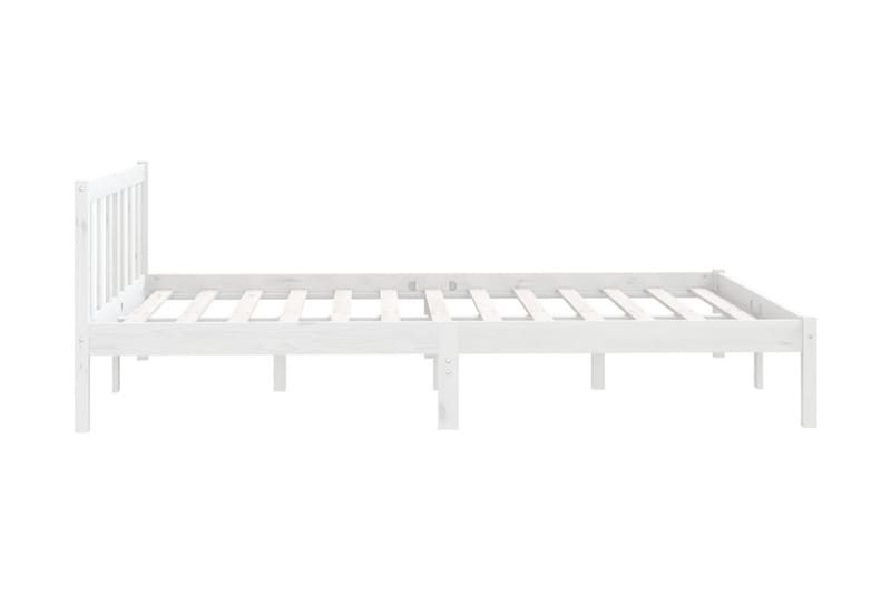 Sängram vit massiv furu 120x190 cm UK liten dubbel - Vit - Möbler - Säng - Sängram & sängstomme