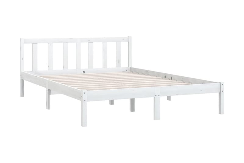 Sängram vit massiv furu 120x190 cm UK liten dubbel - Vit - Möbler - Säng - Sängram & sängstomme