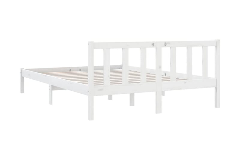 Sängram vit massiv furu 120x190 cm UK liten dubbel - Vit - Möbler - Säng - Sängram & sängstomme